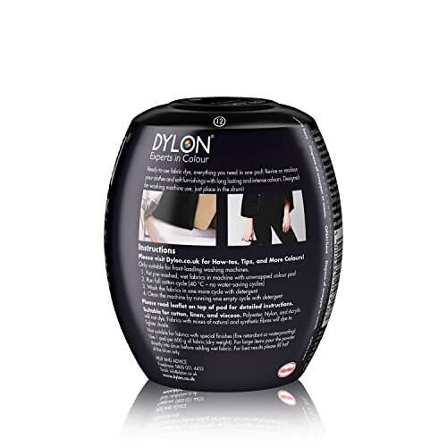 Dylon Dylon Washing Machine Fabric Dye Pod Intense Black, 350g 1