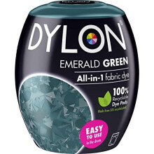 DYLON Washing Machine Fabric Dye Pod for Clothes & Soft Furnishings, 350g ? Emerald Green