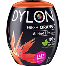 DYLON Washing Machine Fabric Dye Pod for Clothes & Soft Furnishings, Fresh Orange