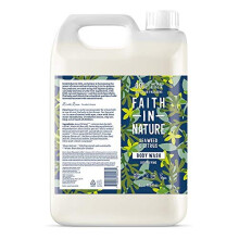 Faith In Nature Natural Seaweed and Citrus Body Wash, Detoxifying, Vegan and Cruelty Free, No SLS or Parabens, 5 L Refill Pack
