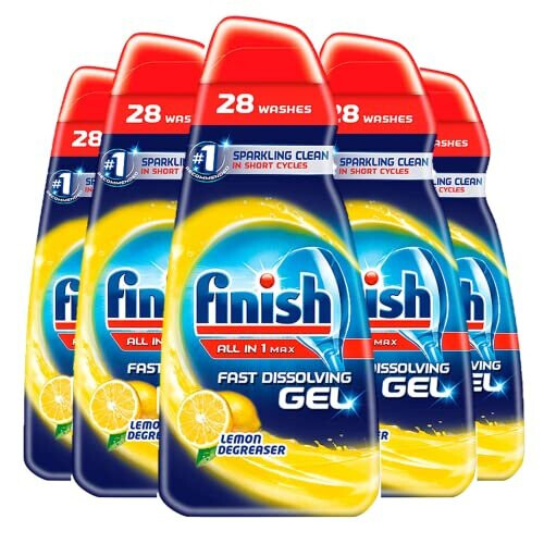 Finish All In One Dishwasher Gel Scent LEMON Size 700ml, PACK OF