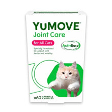 YuMOVE Cat | Joint Supplement for Cats, with Glucosamine, Chondroitin, Green Lipped Mussel, All Ages and Breeds | 60 Capsules