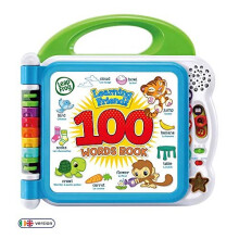 LeapFrog 601503 Learning Friends 100 Words Baby Book Educational and Interactive Bilingual Playbook Toy Toddler and Pre School Boys & Girls 1, 2, 3,