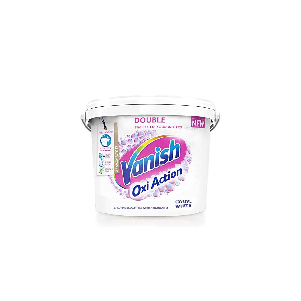 Vanish stain remover for clothes, Gold Oxi Action Powder l Stain Remover for clothes with added power of clothes whitener l Size: 2.4kg