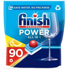 Finish All in One Dishwasher Tablets Bulk | Scent : LEMON | Size: 90 Dishwasher Tabs |For Everyday Clean and Shine