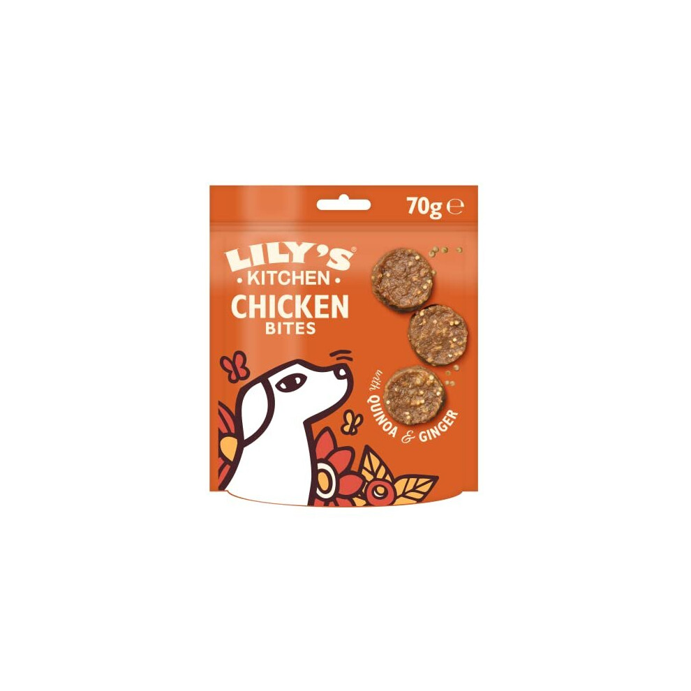 Lily's Kitchen Dog Treats Chomp-Away Chicken Bites (8 x 70 g)