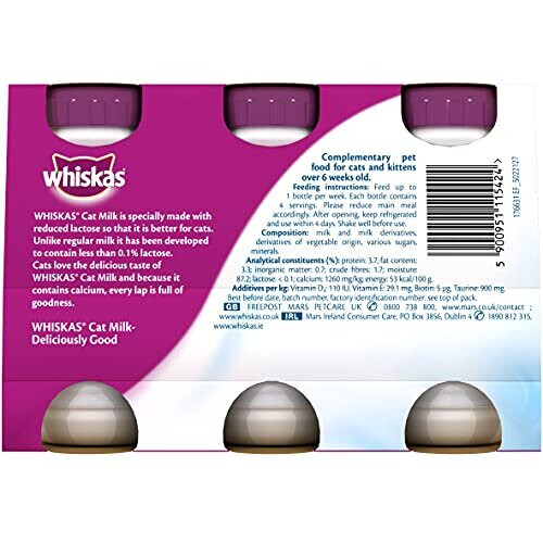 Whiskas Whiskas Cat Milk - Complementary Cat Food - 15 x 200 ml 1
