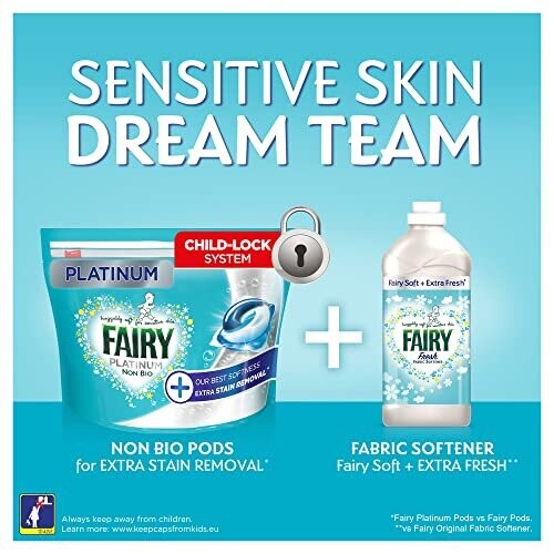 Fairy NonBio Platinum PODS, Washing Liquid Laundry Detergent Tablets