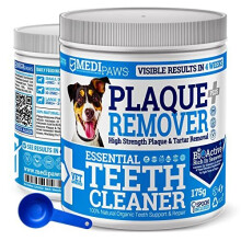 MediPaws? Plaque Off Remover Dogs 175g For Dog Teeth & Bad Breath | Just Add To Dog Food - No Need For Dog Toothbrush or Dog Toothpaste | Remove Dog