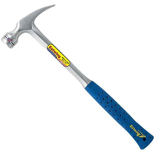 Estwing Estwing E3/30S 30oz Straight Claw Framing Hammer, Smooth Face, Shock Reduction Grip