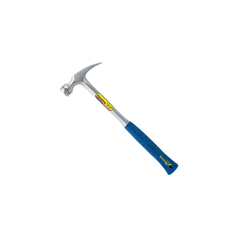 Estwing E3/30S 30oz Straight Claw Framing Hammer, Smooth Face, Shock Reduction Grip