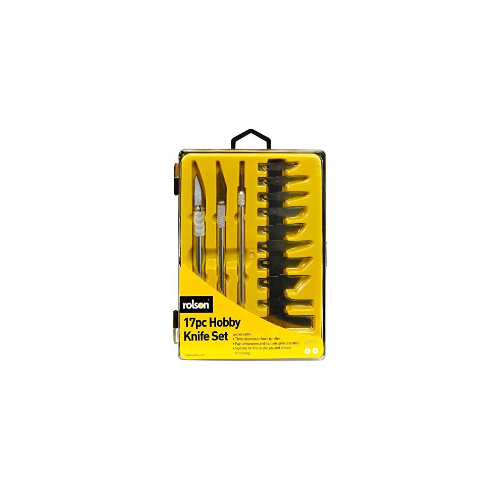 Rolson 62917 17 Pc Hobby Knife Set