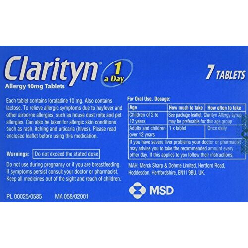 Clarityn Allergy 10mg Tablets, 7 Tablets 1