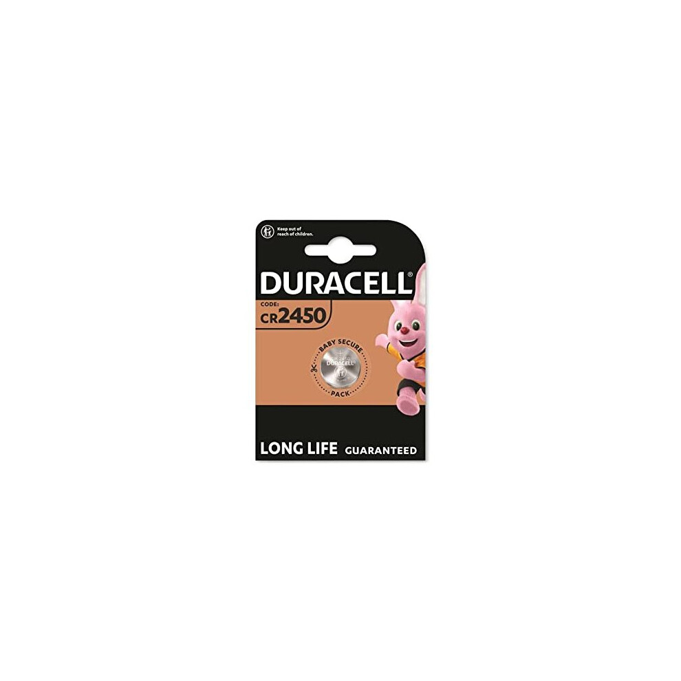 Duracell CR 2450 Lithium 3 V Non-rechargeable Battery