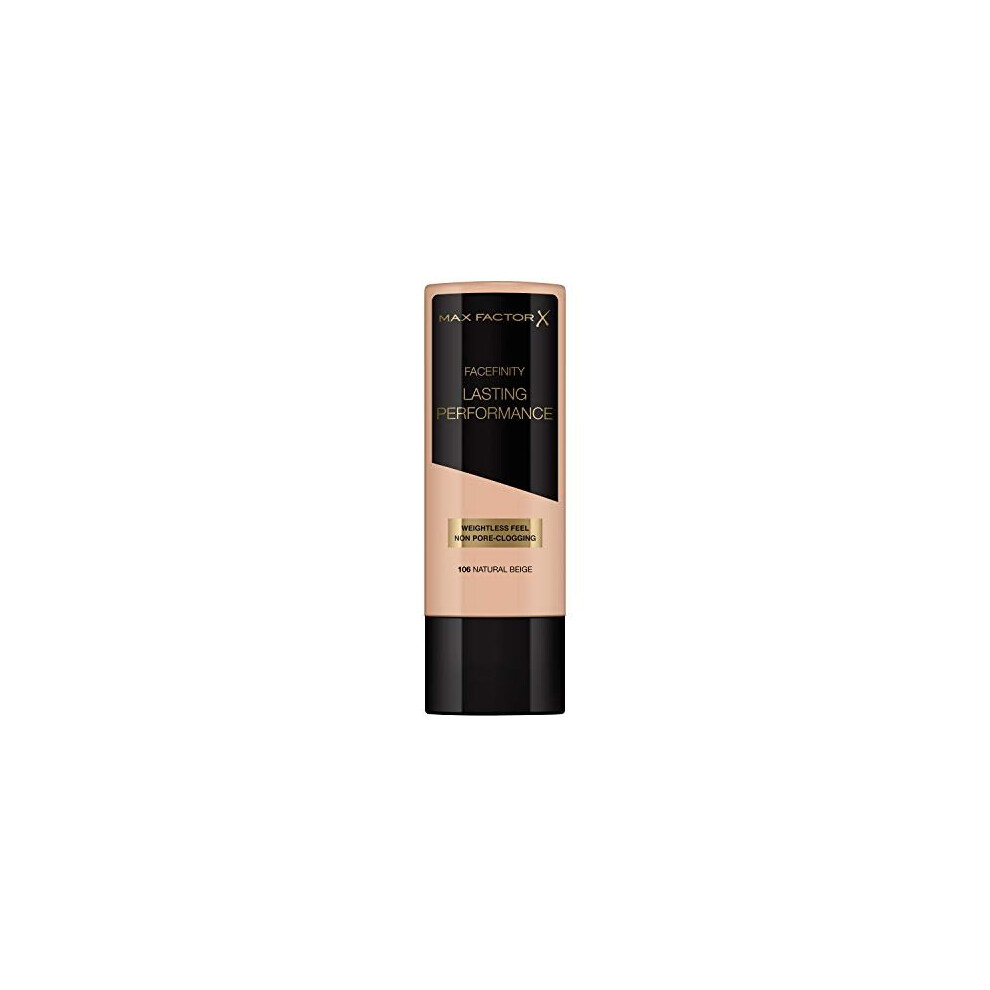 Max Factor Lasting Performance Long-Lasting Liquid Foundation - 106 Natural Beige, 35 ml