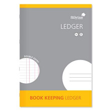 Silvine A4 Book Keeping Ledger, 32 Pages Printed 'Double Entry' - Ref SJA4L