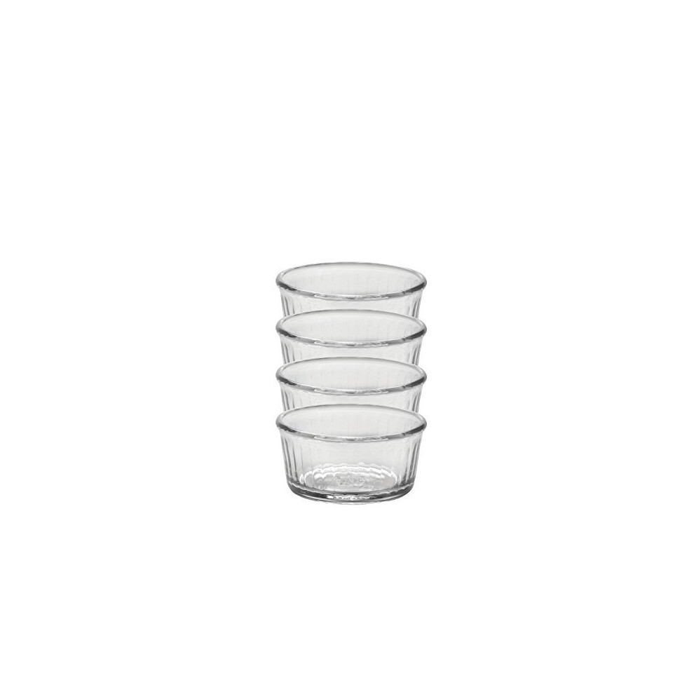 Duralex Made In France 4-Ounce Glass Ramekin, Set of 4