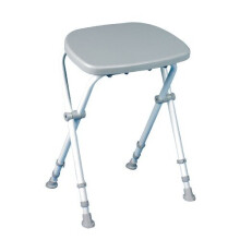 Homecraft 91310846 Sherwood Folding Perching Stool, Height Adjustable Shower Stool, Shower Aid Device for Bathing Assistance, Supportive Bath Chair,
