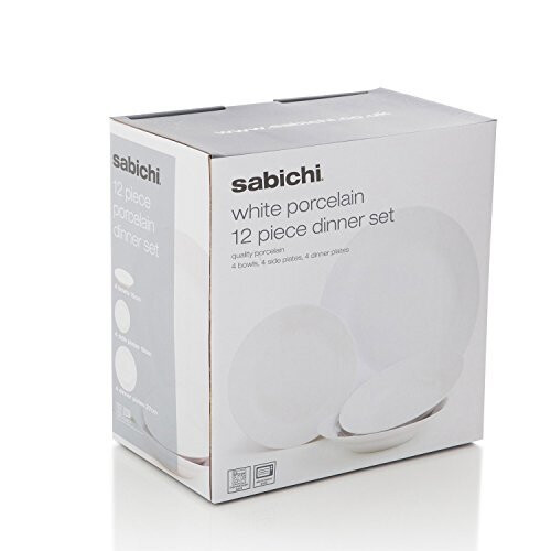 Sabichi 12pc White Day To Day Dinner Set 2