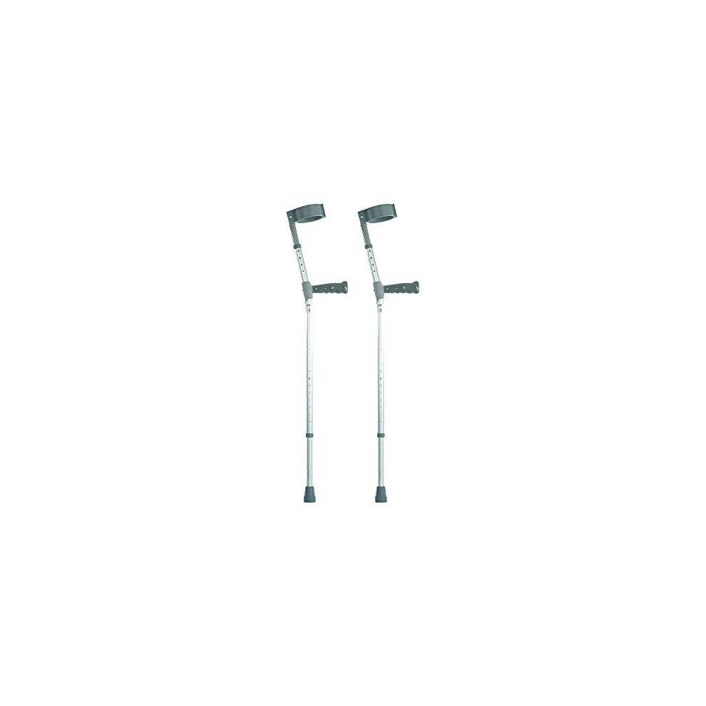 NRS Healthcare Double Adjustable Crutches - Plastic Handle - Long