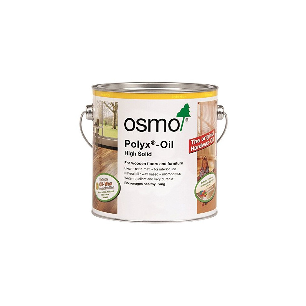 Osmo 3262D 2.5 Litre Polyx Hard wax Oil Rapid - Clear Matt