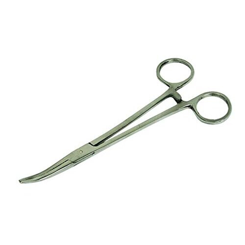 NGT Stainless Steel 10&quot Curved Forceps