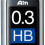 Pentel Pentel 0.3mm Ain Stein HB Refill Lead 2