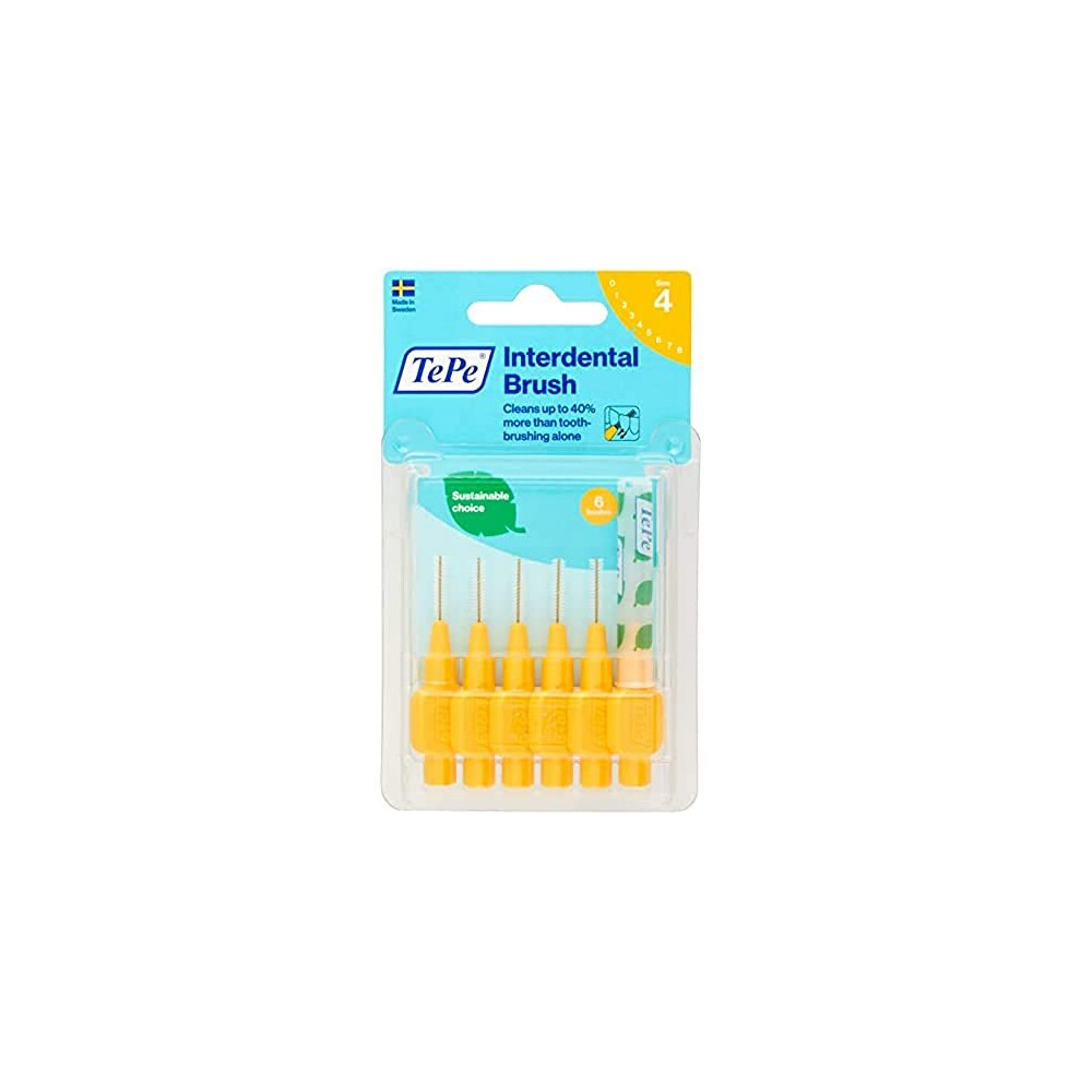 TePe Interdental Brush Yellow 0.7Â mm