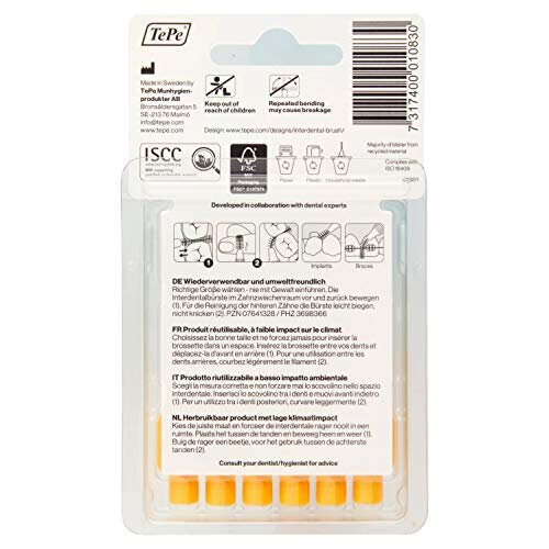 Tepe TePe Interdental Brush Yellow 0.7 mm 2