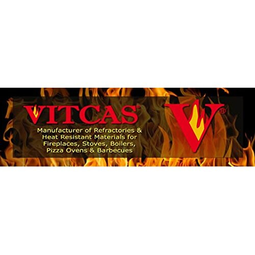 VITCAS HRTA - Heat Resistant Tile Adhesive – Ceramic Sealant – Silicone - Quick Drying - Thin Layer - Tile Preservation - Glue - Smooth Paste - 2
