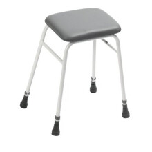 Days 91357219 Height Adjustable Perching Shower Stool, Shower Chair, Slip-Resistant Rubber Tips, Bathing Aid for Elderly, Disabled, and Hanicapped,