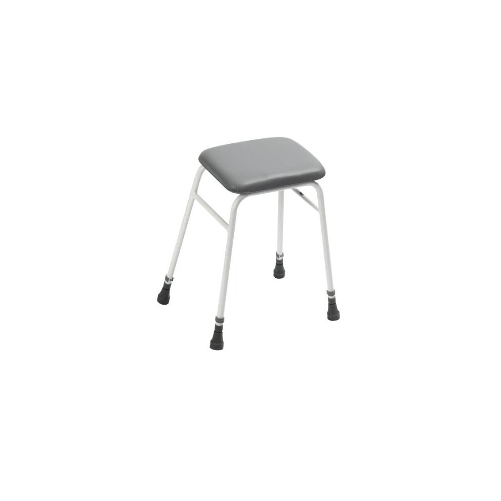 Days 91357219 Height Adjustable Perching Shower Stool, Shower Chair, Slip-Resistant Rubber Tips, Bathing Aid for Elderly, Disabled, and Hanicapped,