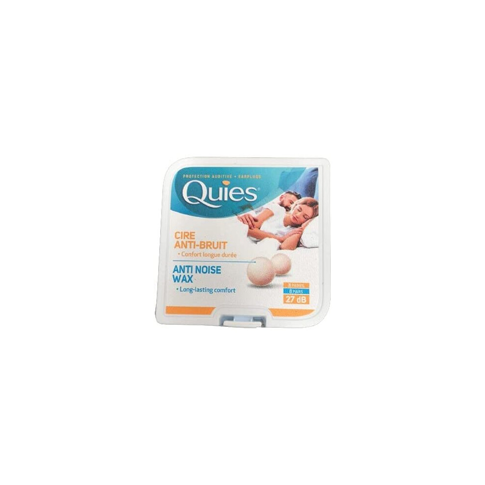 THREE PACKS of Quies Boules Wax Earplugs 8 Pairs