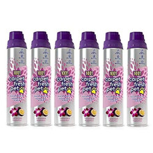 1001 Carpet Fresh Pet Thai Orchid & Passionfruit Fragrance – Quick drying, For use On Carpet Rug Upholstery Freshening Foam Pet Odour Remover, Pack