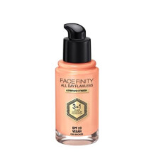 Max Factor Facefinity 3-in-1 All Day Flawless Liquid Foundation, SPF 20 - 80 Bronze (Packaging May Vary)