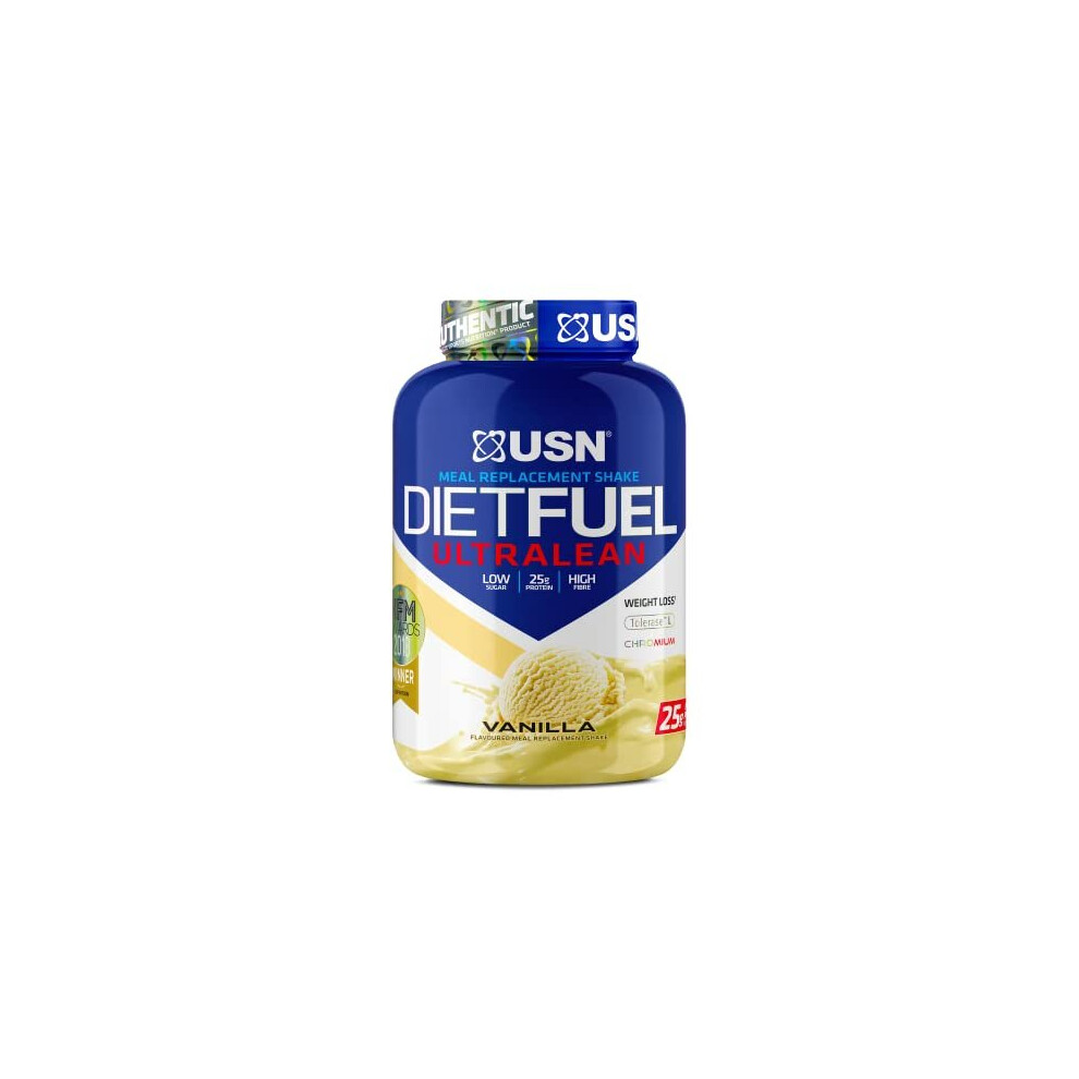 USN Diet Fuel UltraLean Vanilla 2KG: Meal Replacement Shake, Diet Protein Powders for Weight Control and Lean Muscle Development