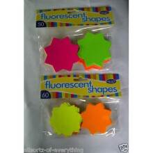 Fluorescent Neon Card Stars 60 x 6cm Markets Shops