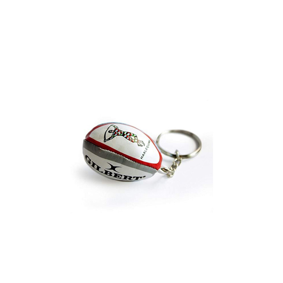 Gilbert Official Harlequins English Premiership Team Rugby Ball Keyring