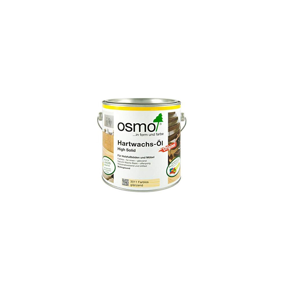 Osmo 3011C 0.75 Litre Polyx Hard Wax Oil - Clear Glossy