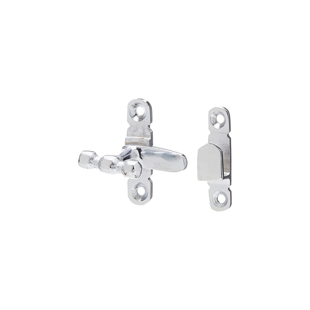 Merriway Bh01598 Showcase Type Cupboard Cabinet Door Turn Catches - Polished Chrome 5013249348586