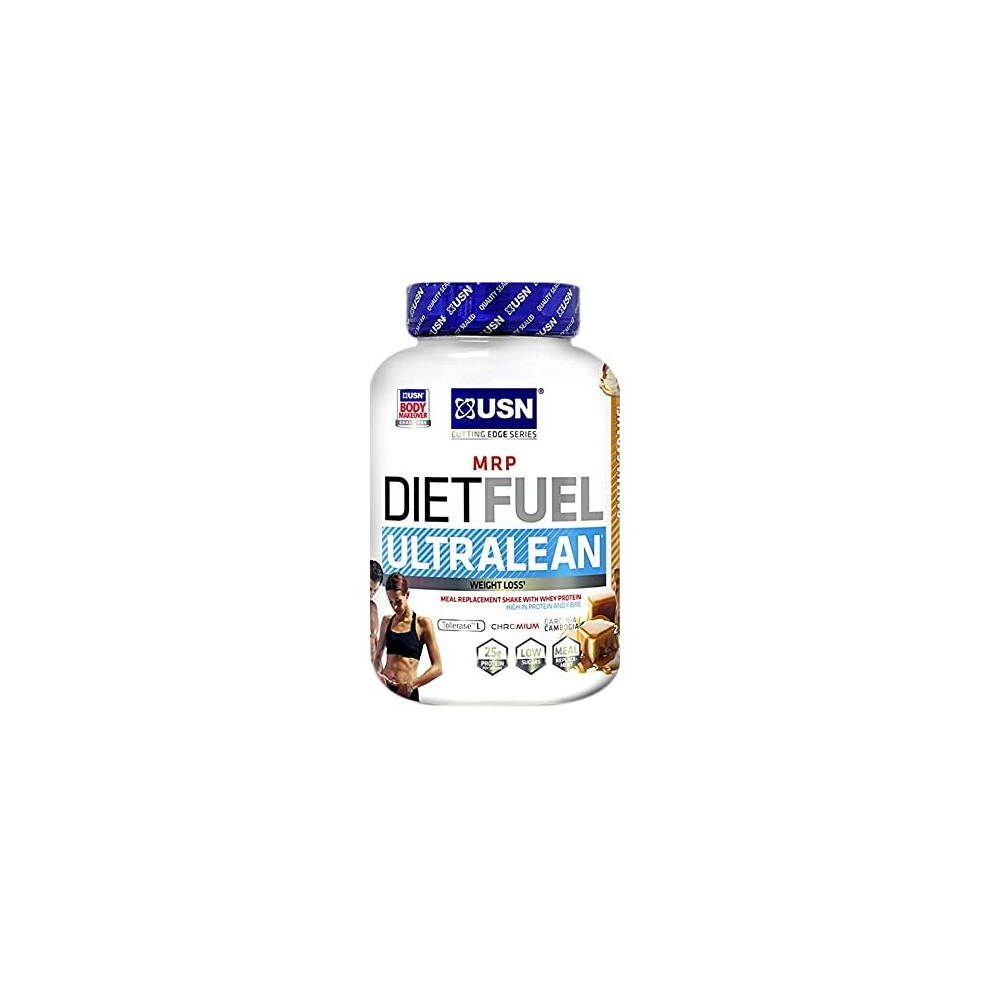 USN Diet Fuel UltraLean Banana Caramel 2KG: Meal Replacement Shake, Diet Protein Powders for Weight Control and Lean Muscle Development