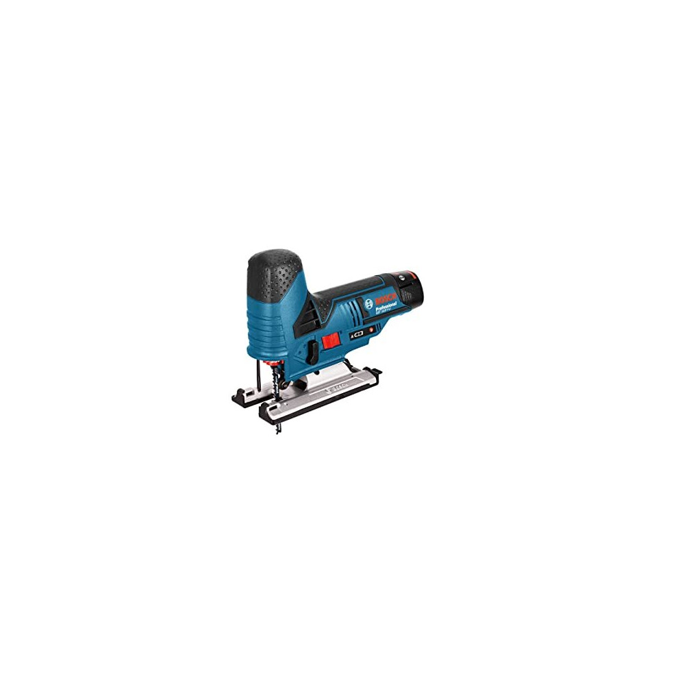 Bosch Professional GST 12 V-70 Cordless Jigsaw with 2 x 12 V 2.0 Ah Lithium-Ion Batteries, L-Boxx