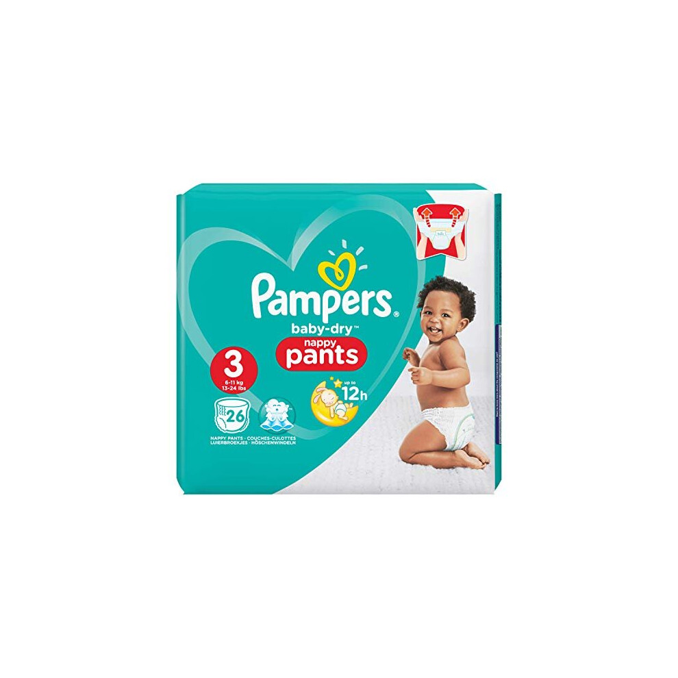 Pampers Baby-Dry Pants Waist 3, 6-11 kg, 26 Couch Culottes