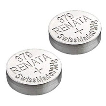 2 x Renata Watch Battery - Swiss Made Silver Oxide Renata Batteries - Renata 379 (SR521SW)