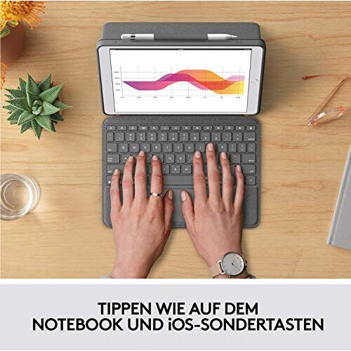 Logitech Clavier Combo Touch - Logitech - iPad 7. sukupolvi - QWERTZ - Grafiitti - Langaton 2