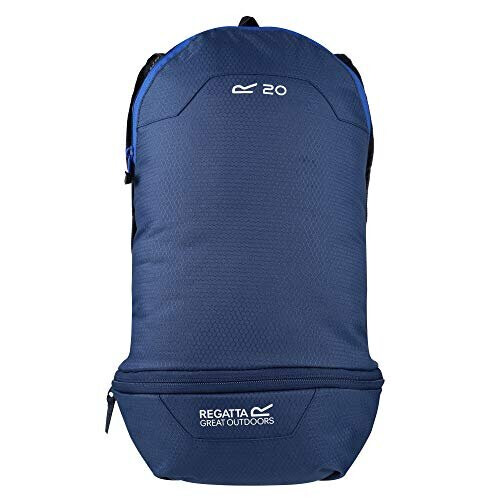 Regatta Regatta Packaway Hipack' Breathable Lightweight Straps Packable Backpack Rucksacks - Dark Denim/Nautical Blue, Single
