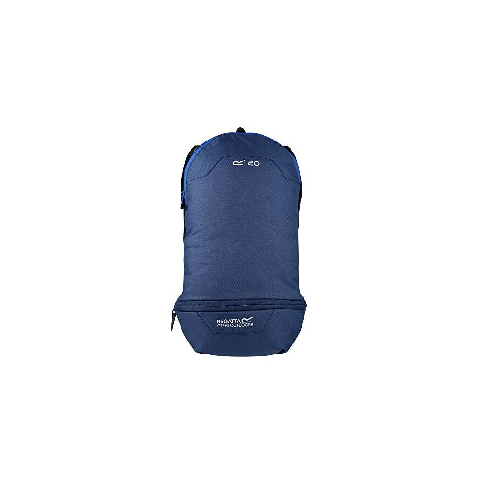 Regatta Packaway Hipack' Breathable Lightweight Straps Packable Backpack Rucksacks - Dark Denim/Nautical Blue, Single