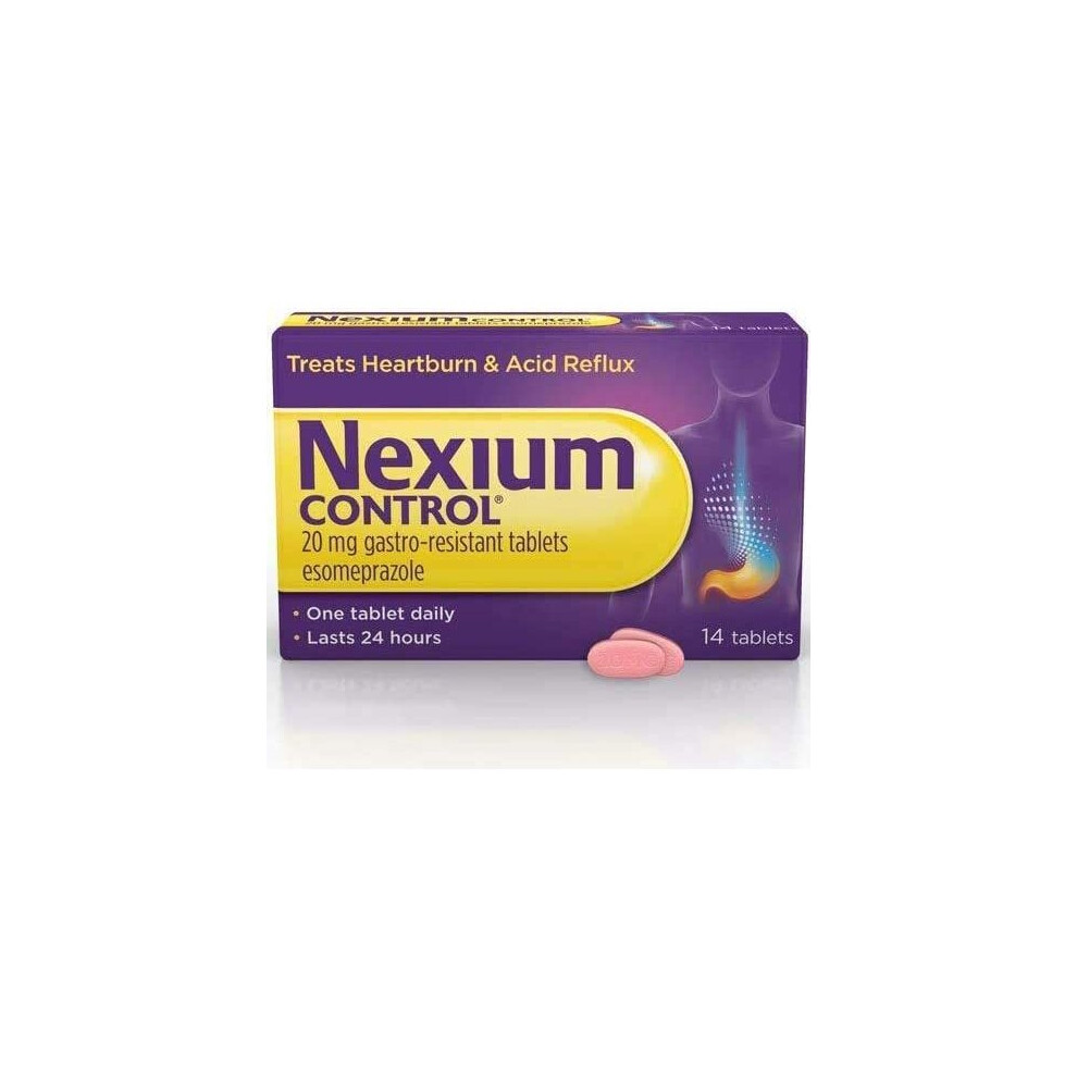 Nexium Control Heartburn and Acid Reflux Relief Tablets, 20 mg, 14-Count (2 Packs)