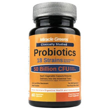 Powerful 50 Billion CFU Probiotics Bio Cultures - 18 Strains, Stomach Acid Resistant, Shelf Stable | Highest Strength Available – Keeps Digestive