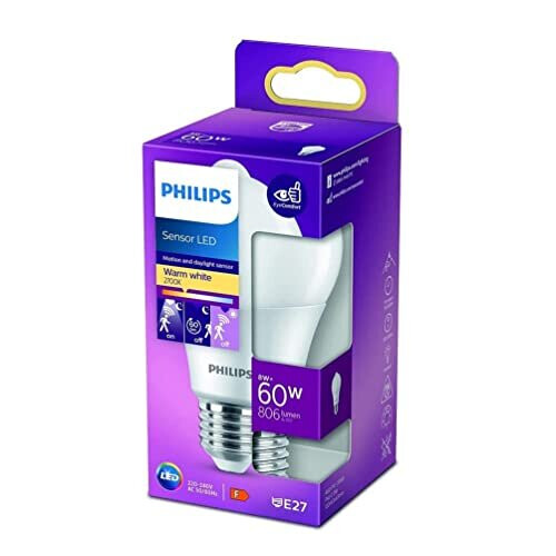 Philips Bombilla LED - PHILIPS - 78273300 - E27 - 8 W - Blanco cálido - A+